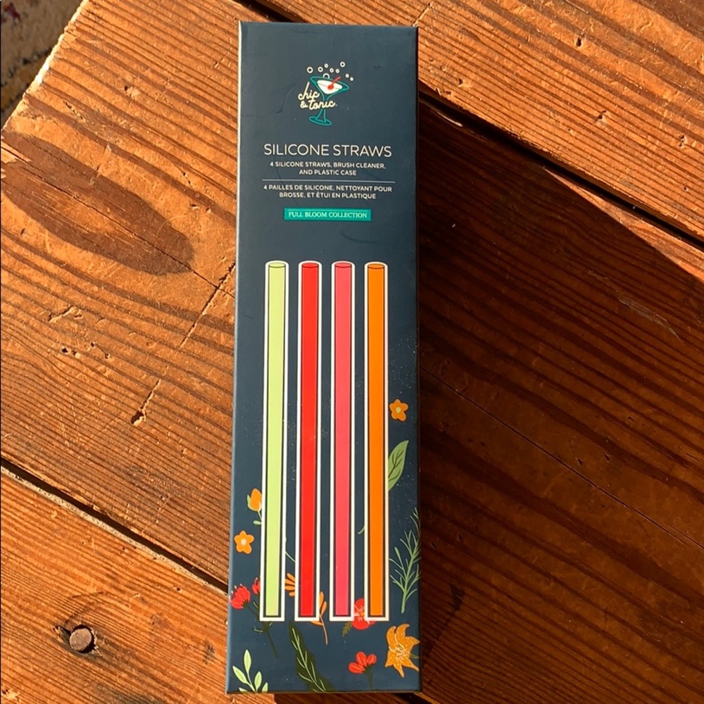 Chic and tonic silicone straws